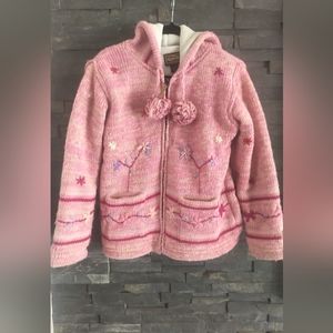 Kids/youth Sweater Coat, fully lined